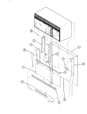 OVEN (UPPER) Diagram and Parts List for EPE861KB829A  Hardwick Range