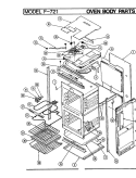 BODY Diagram and Parts List for EPF7-21819AE  Hardwick Microwave Oven Combo