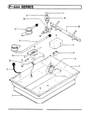 GAS CONTROLS (F - 444) Diagram and Parts List for F-414  Hardwick Cooktop
