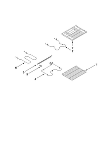 Rack And Element Parts Diagram and Parts List for MER6741BAB17  Maytag Range