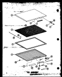 LID ASSY Diagram and Parts List for C19B-1-A P7398011W A Amana Freezer