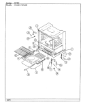 OVEN Diagram and Parts List for CG4622MW539RG  Hardwick Range