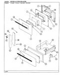 Part Location Diagram of 2409F009-74 Whirlpool PANEL, COMPARTMENT DOOR - ALMO