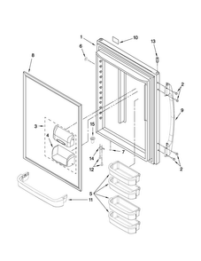 Part Location Diagram of 12658579DQ Whirlpool DOR-FIP Stainless Steel