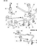 CONTROLS Diagram and Parts List for H-446  Hardwick Cooktop