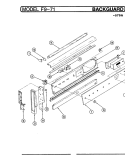 CONTROL PANEL ( - 579) Diagram and Parts List for EPF9-71W579A  Hardwick Range