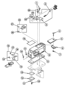 Meter Case 2 Diagram and Parts List for SDG109WF99L6  Speed Queen Dryer