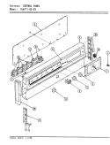 CONTROL PANEL Diagram and Parts List for 35HN-92KW-EV  Magic Chef Range