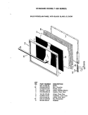 DOOR ( - 7 MODEL) Diagram and Parts List for PD-950  Hardwick Range