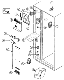 FREEZER COMPARTMENT Diagram and Parts List for NS208NA  Magic Chef Refrigerator