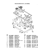 BODY Diagram and Parts List for D-445  Hardwick Cooktop