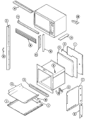 Part Location Diagram of 3601F244-51 Whirlpool BAFFLE SIDE