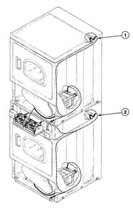 Harnesses 2 Diagram and Parts List for SSEH07QJ1500  Speed Queen Dryer