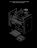 TOP & PANELS Diagram and Parts List for CPD9826A429R  Hardwick Range
