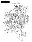 BODY Diagram and Parts List for ED1-56W49  Hardwick Range