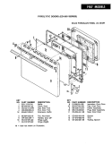 DOOR ( - 6 DOORS) Diagram and Parts List for ED9-56A439  Hardwick Range