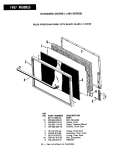 DOOR ( - 7 MODELS) Diagram and Parts List for ED9-52A411R  Hardwick Range