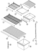 Part Location Diagram of 66636-125 Whirlpool USE WPL 61005624