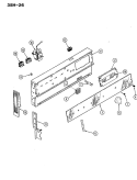 CONTROL PANEL Diagram and Parts List for 35HA-26X-ON  Magic Chef Range
