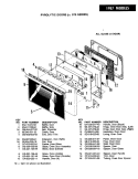 DOOR ( - 3 MODELS) Diagram and Parts List for EPD9-73W629A  Hardwick Range