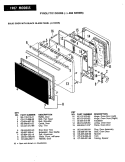 DOOR ( - 9 MODELS) Diagram and Parts List for EPD8-69KY919W  Hardwick Microwave Oven Combo