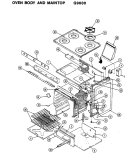 Part Location Diagram of 2001F040-81 Whirlpool Main Cooktop - White