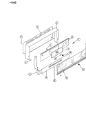 CONTROL PANEL Diagram and Parts List for CG9617W540RG  Hardwick Range