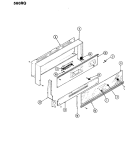 CONTROL PANEL Diagram and Parts List for CG9617W560RQ  Hardwick Range