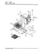 OVEN Diagram and Parts List for SG9612W79RO  Hardwick Range