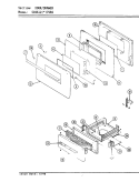 DOOR / DRAWER Diagram and Parts List for SG9612W79RO  Hardwick Range
