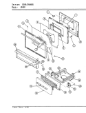 DOOR / DRAWER Diagram and Parts List for CKJ9641A580RW  Hardwick Range