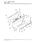 CONTROL PANEL (580RW MODEL) Diagram and Parts List for CKJ9641A580RW  Hardwick Range
