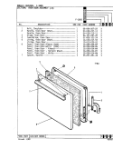 DOOR ( - 6 MODELS) Diagram and Parts List for CF1616A109R  Hardwick Range