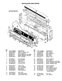CONTROL PANEL ( - 659 MODEL) Diagram and Parts List for CPF9849A539A  Hardwick Range