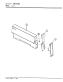 CONTROL PANEL Diagram and Parts List for 11JY-1KW  Magic Chef Range