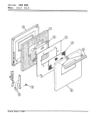 DOOR Diagram and Parts List for 11JA-2KW  Magic Chef Range
