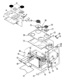 Part Location Diagram of 2002W028-81 Whirlpool TOP, MAIN (WHITE)