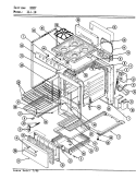 BODY Diagram and Parts List for 11JY-10K  Magic Chef Range