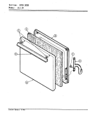 DOOR Diagram and Parts List for 11JY-10K  Magic Chef Range
