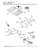 TOP ASSEMBLY / GAS CONTROLS Diagram and Parts List for 22JY-7KLXV8  Magic Chef Microwave Oven Combo