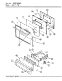 DOOR / DRAWER Diagram and Parts List for 22JY-7KLXV8  Magic Chef Microwave Oven Combo