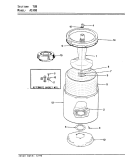 TUB (ORIG. - REV. D) Diagram and Parts List for A1408  Hoover Washer