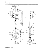 TRANSMISSION (ORIG. - REV. D) Diagram and Parts List for A1408  Hoover Washer