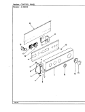 CONTROL PANEL (REV. G - J) Diagram and Parts List for A1408010  Hoover Washer