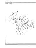CONTROL PANEL (REV. F) Diagram and Parts List for A1410010  Hoover Washer