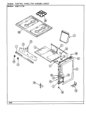 CONTROL PANEL / TOP ASSEMBLY / BODY - LOWER Diagram and Parts List for 22MA-7KLXV8  Magic Chef Microwave Oven Combo