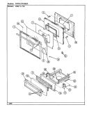 DOOR / DRAWER Diagram and Parts List for 22MA-7KLXV8  Magic Chef Microwave Oven Combo