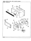 CONTROL PANEL / DOOR / WRAPPER (MOD62) Diagram and Parts List for 22MA-7KLXV8  Magic Chef Microwave Oven Combo