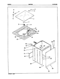 EXTERIOR (ORIG. - REV. D) Diagram and Parts List for HWA2006W  Hoover Washer