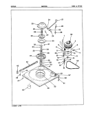 BASE & DRIVE (ORIG. - REV. D) Diagram and Parts List for HWA2006A  Hoover Washer